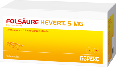 FOLSÄURE HEVERT 5 mg Ampullen